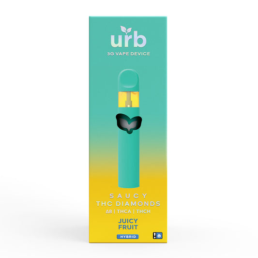 Urb 3G Saucy THC Diamonds Delta 8 + THCA + THCH Disposable Vape Device