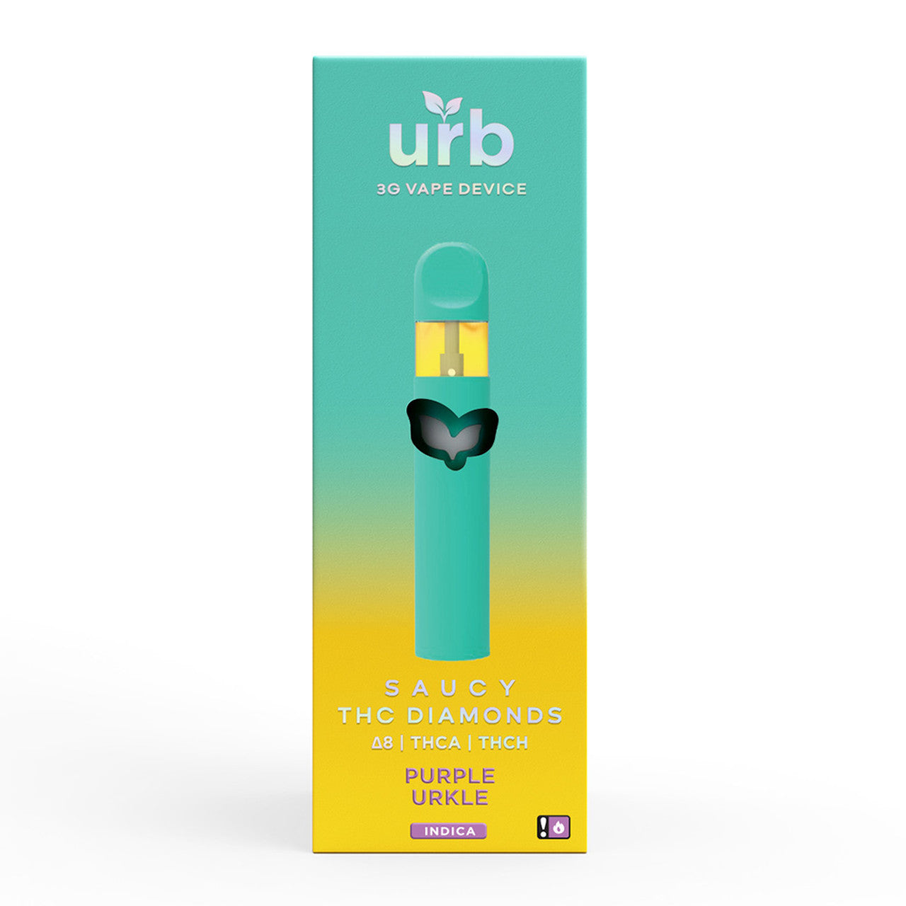 Urb 3G Saucy THC Diamonds Delta 8 + THCA + THCH Disposable Vape Device